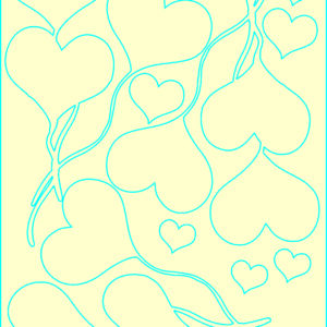 Сет от бирен картон сърца 007