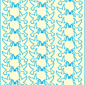 Сет от бирен картон гълъбчета 016