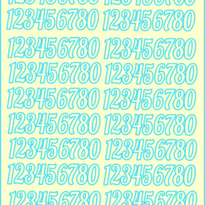 Сет от бирен картон цифри 017