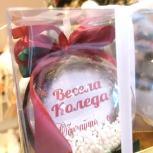 Коледна топка със снимки