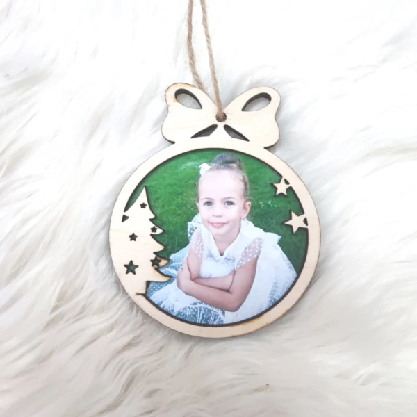 Играчка за елха със снимка