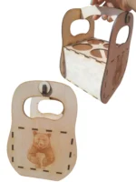 Дървена кошничка за бира