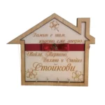 Къщичка за ключове с имена