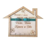 Къщичка за ключове с имена