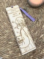 Дървен книгоразделител - Момиче